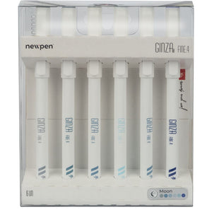 Caneta Newpen Ginza Fineliner 6 Cores - Moon