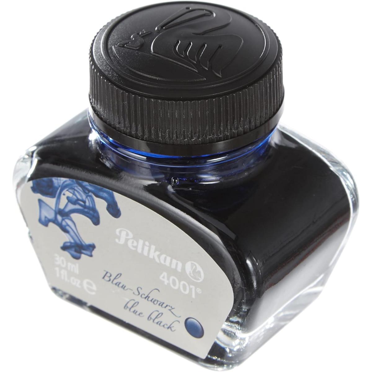 Tinta Para Caneta Tinteiro Pelikan 4001 - Blue Black - 30ml
