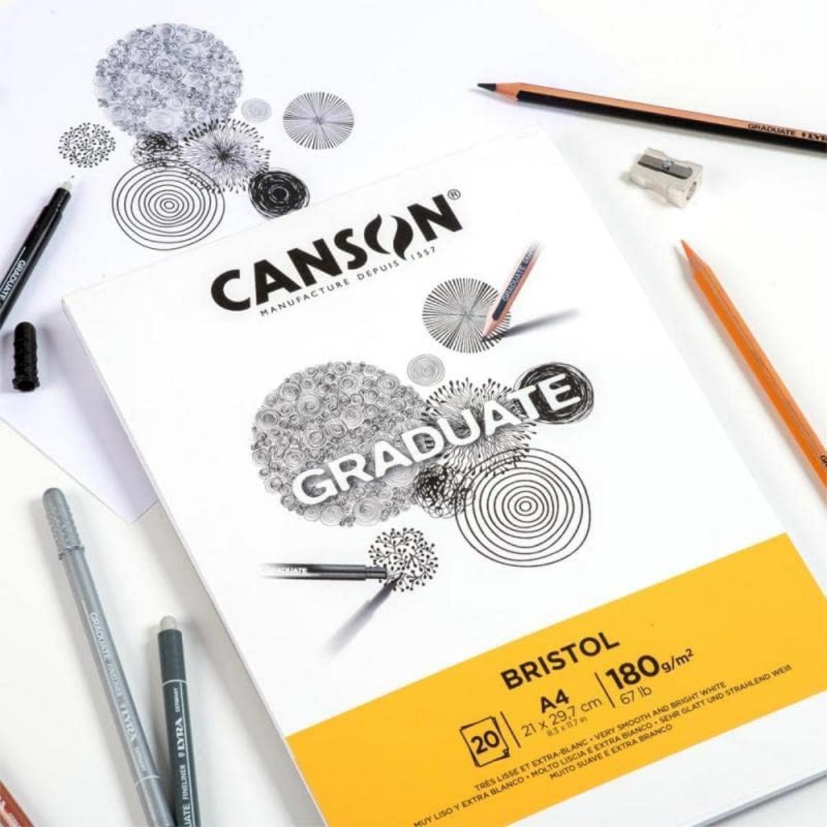 Bloco Para Desenho Graduate Bristol A5 - 180g - 20FL