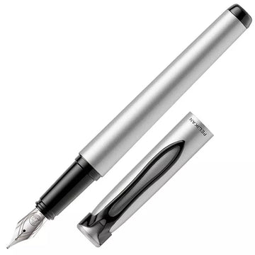 Caneta Tinteiro Pelikan Stola - Prata - Pena M