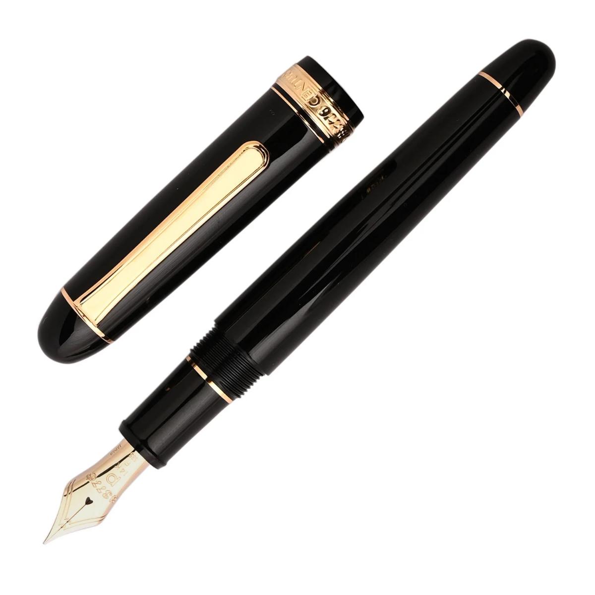 Caneta Tinteiro Platinum Century 3776- Black Gold - Pena F