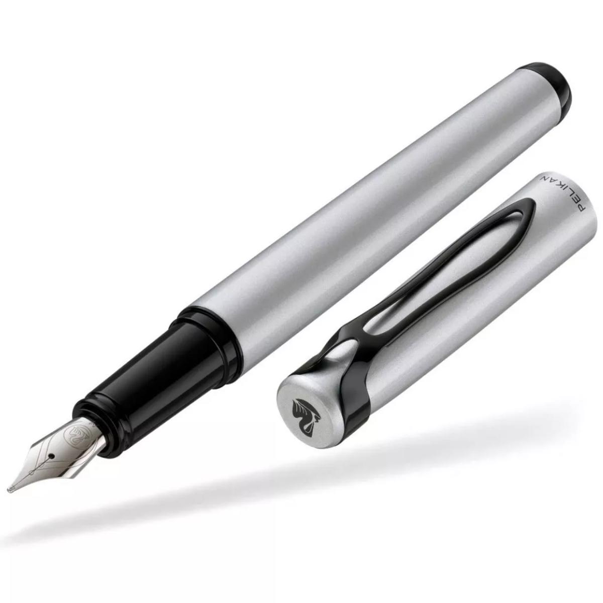 Caneta Tinteiro Pelikan Stola - Prata - Pena M