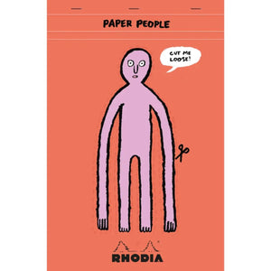 Bloco Rhodia 90 Anos & Paper People 20,8x31,6cm - 80 Folhas