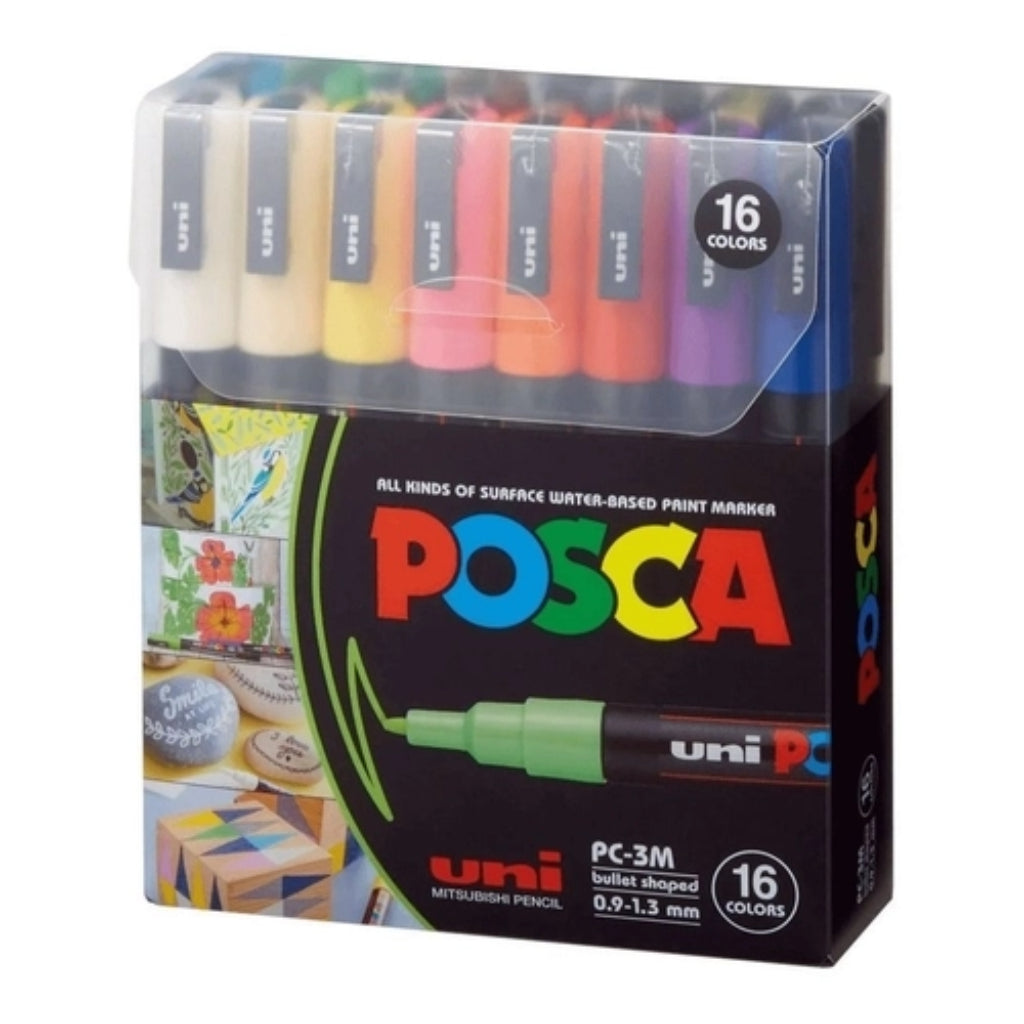Caneta Posca Kit PC 3M Estojo com 16 Canetas