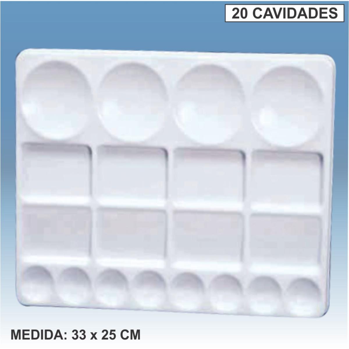 Godê  Plástico Trident - 20 Cavidades 33x25cm - Modelo 12454