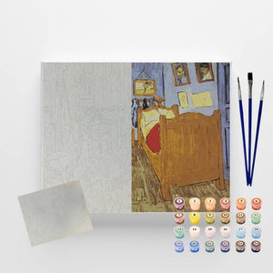 Kit Pintura Numerada em Tela - Van Gogh - Quadro em Arles - 40x50cm