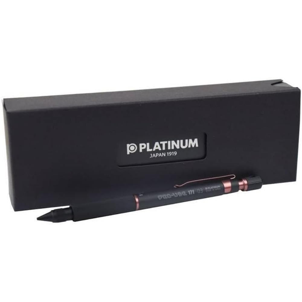Lapiseira Platinum Pro Use 171 - Matte Black and Copper - 0,3mm