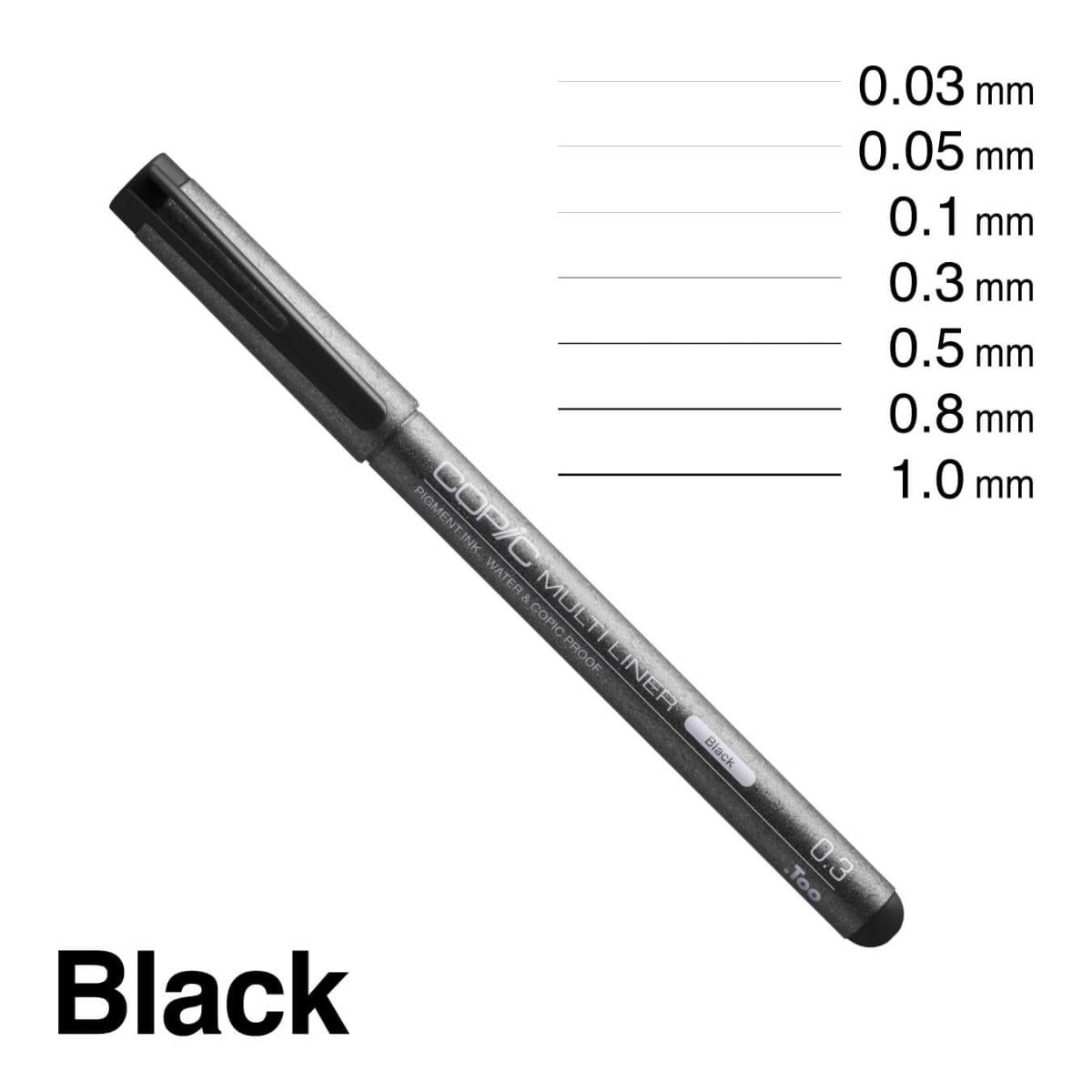 Copic Multiliner - Estojo com 7 Canetas - Conjunto A2