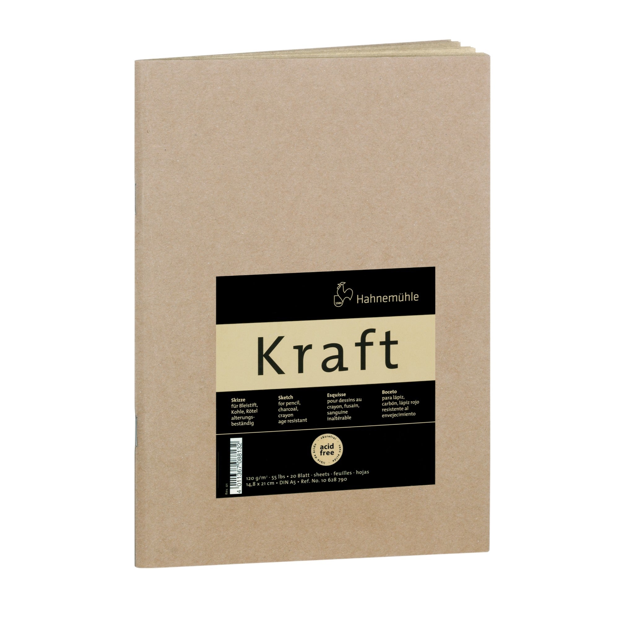 Sketch Booklet Kraft Hahnemühle - A5 - 120g/m² - 20 Folhas