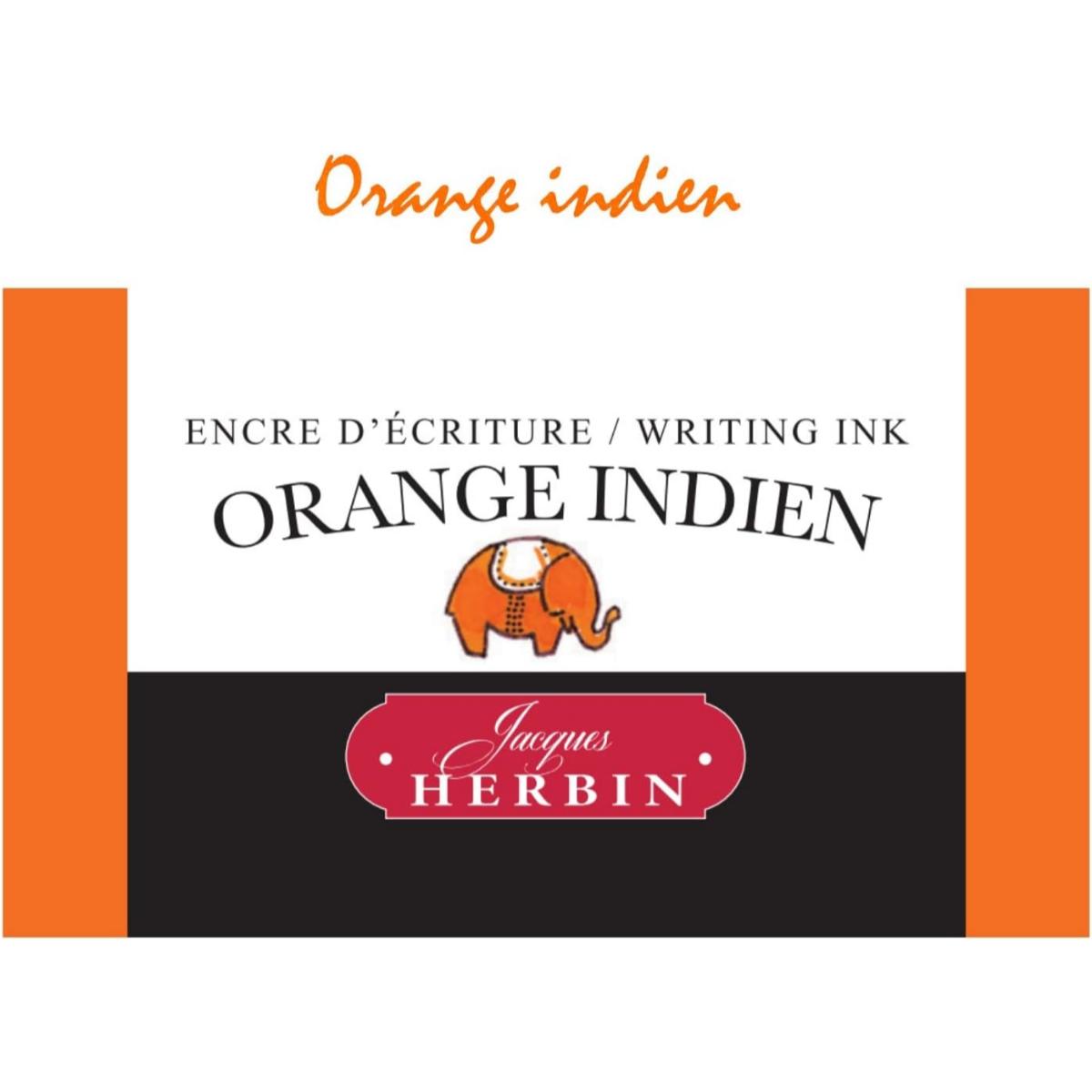 Tinta Para Caneta Tinteiro Herbin - Orange Indien - 30ml