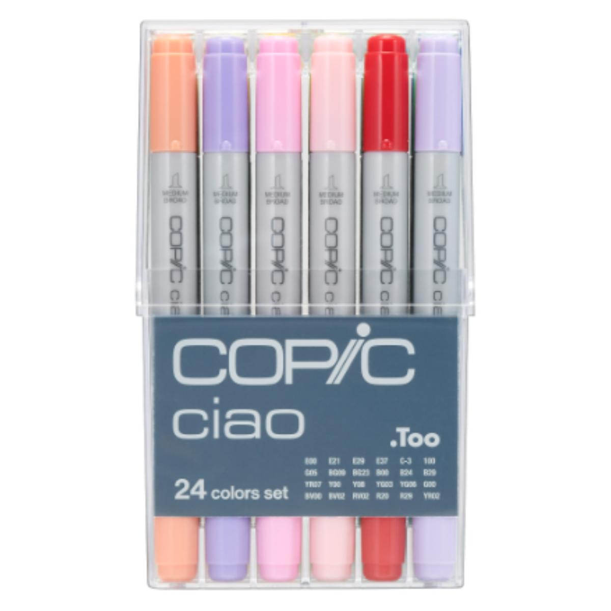 Copic Ciao - Estojo com 24 Cores - Marcador Copic Ciao