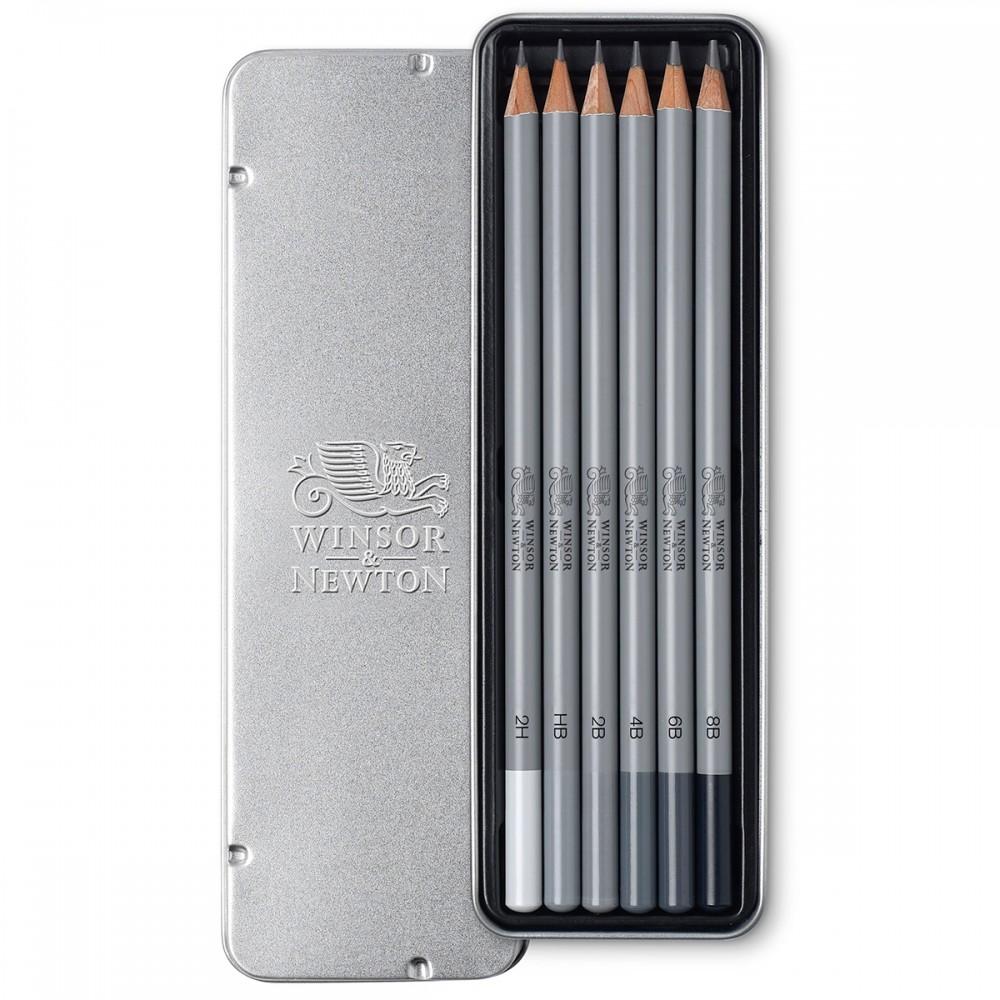 Lápis Para Desenho Winsor & Newton - Conjunto com 6 Lápis