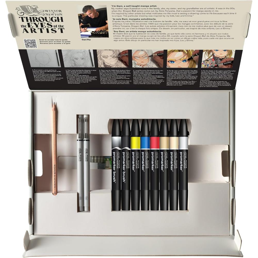 Kit de Desenho Winsor & Newton - Manga & Graphic Art - 0290197