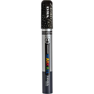 Marcador Permanente  Lyra Mark All - Prateado Sparkling - 2mm