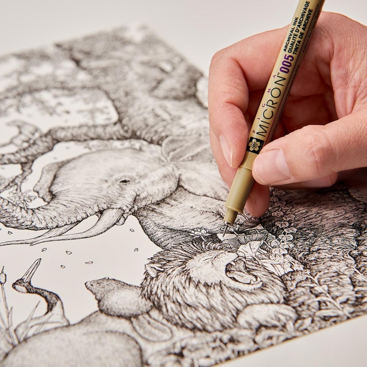 Caneta Pigma Micron 0,05 Preto - Sakura