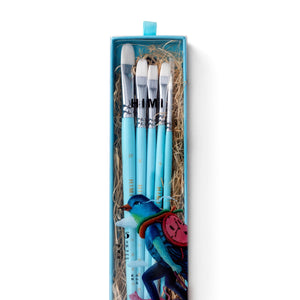 Kit Pincel para Guache HIMI com 5 – Cabo Azul