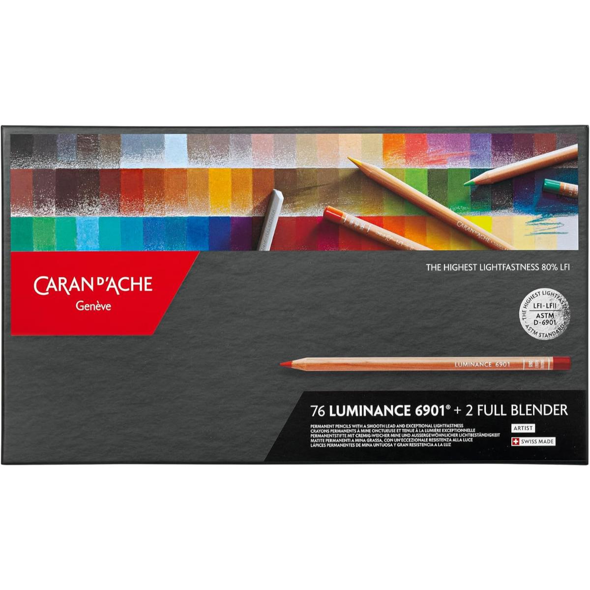 Lápis de Cor Caran D´Ache Luminance - 76 Cores