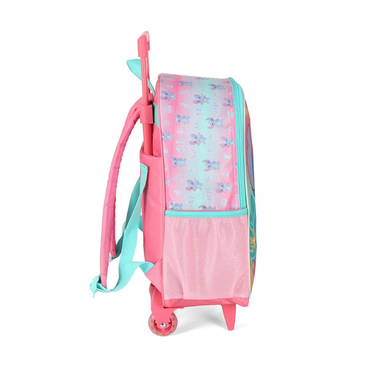 Mochila com Rodas Stitch Hawaii - Rosa
