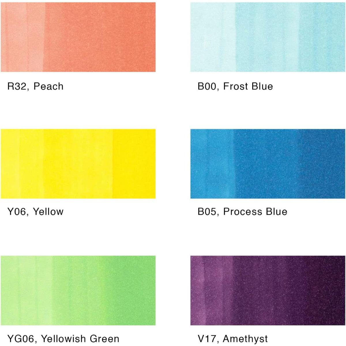 Copic Ciao Brights - 6 Cores Vibrantes