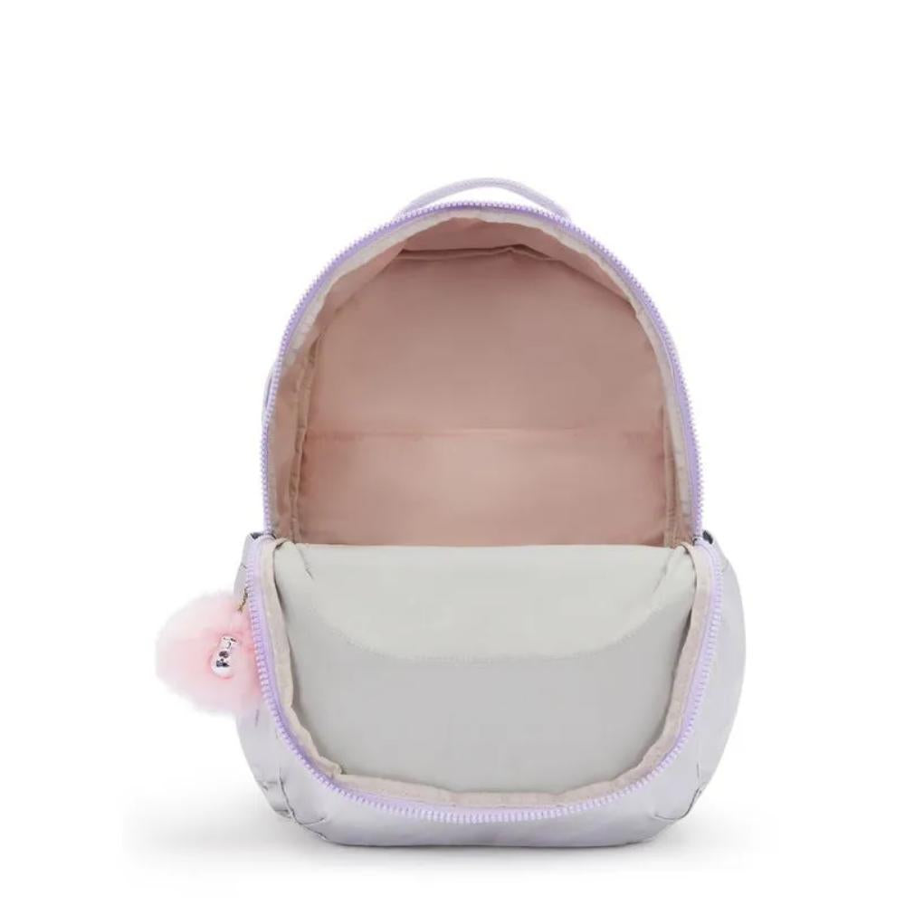 Mochila Kipling Seoul XL - Silver Glow Metallic