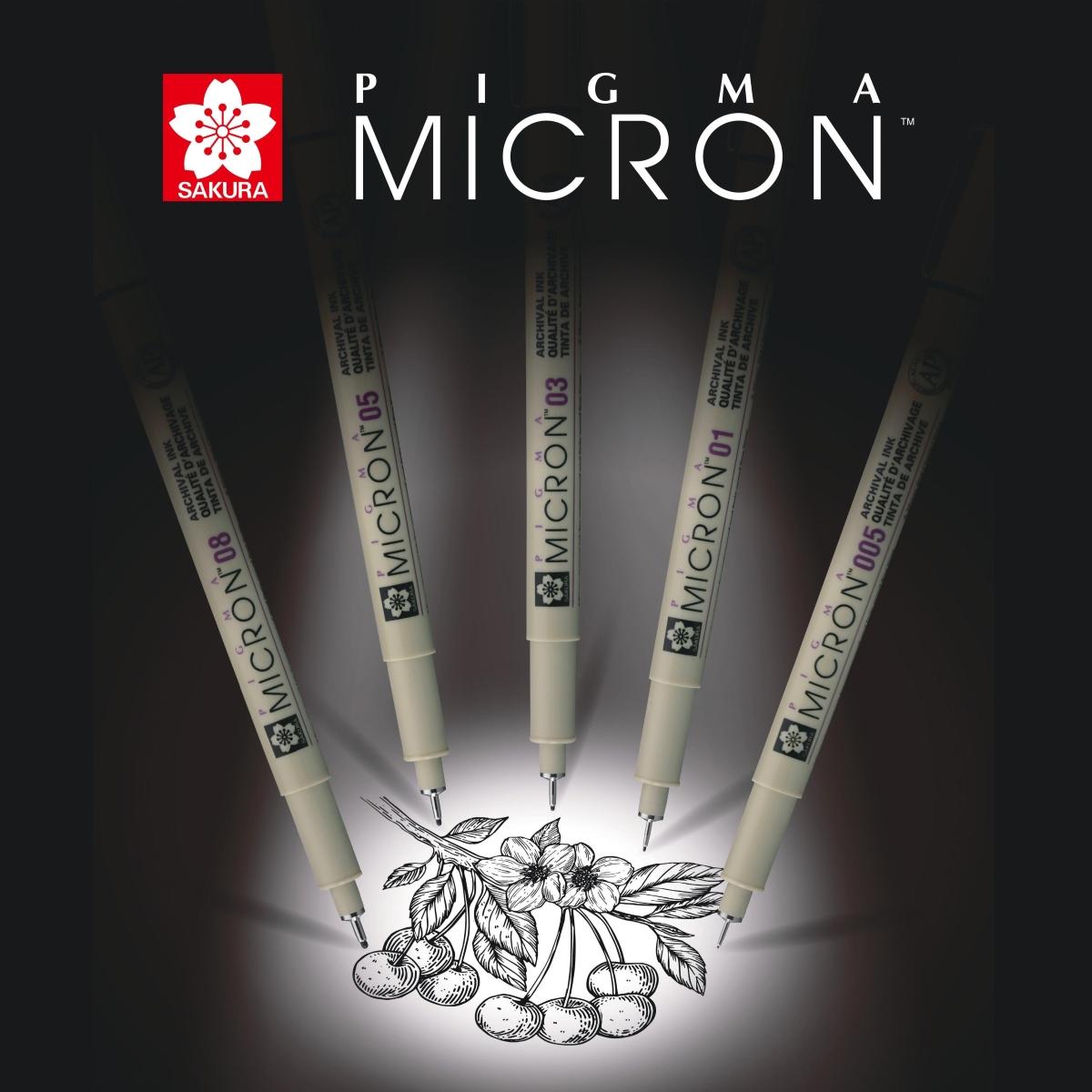 Caneta Pigma Micron 1,0 - Preto - Sakura
