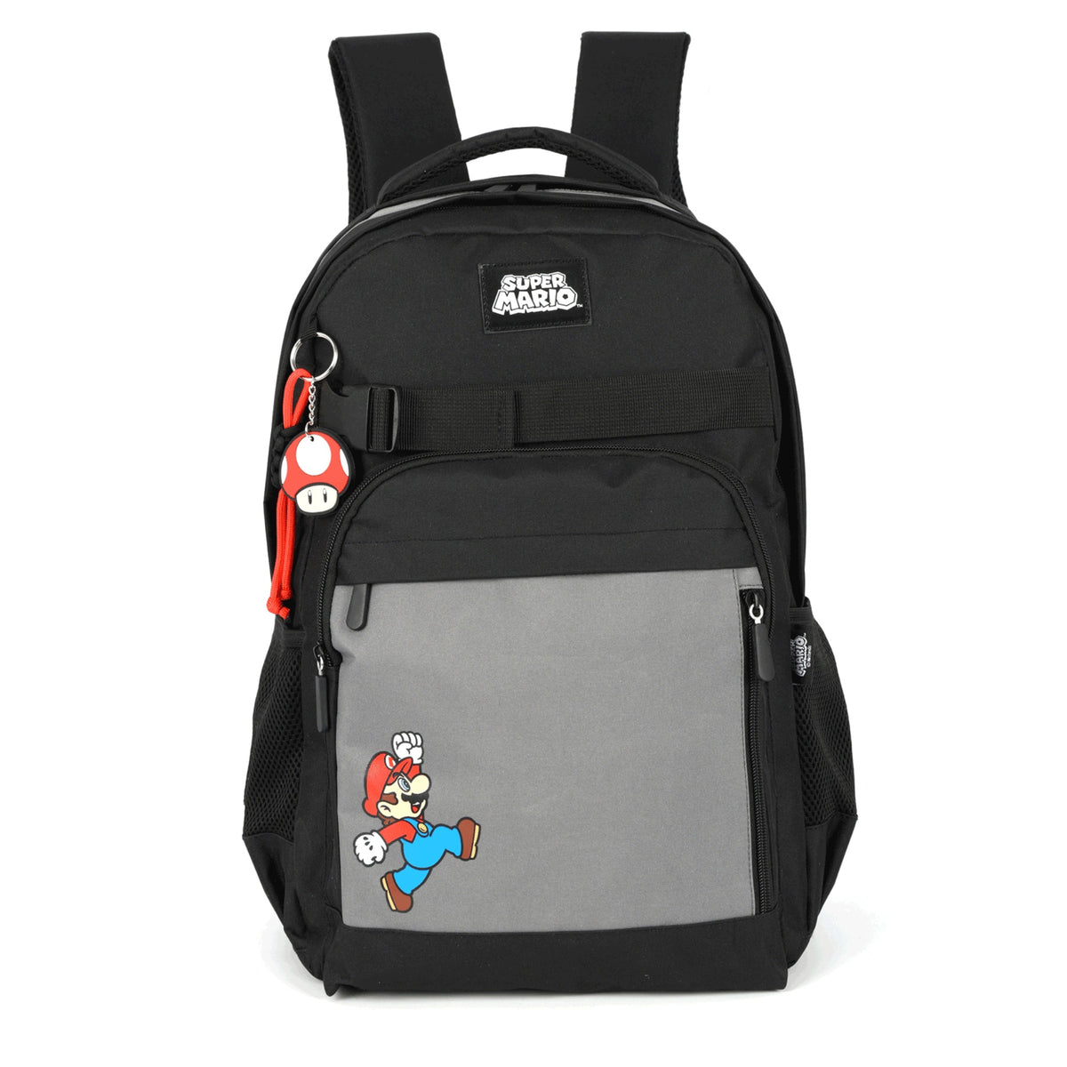 Mochila Escolar Luxcel Super Mario - Juvenil - Preto