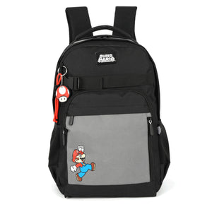 Mochila Escolar Luxcel Super Mario - Juvenil - Preto