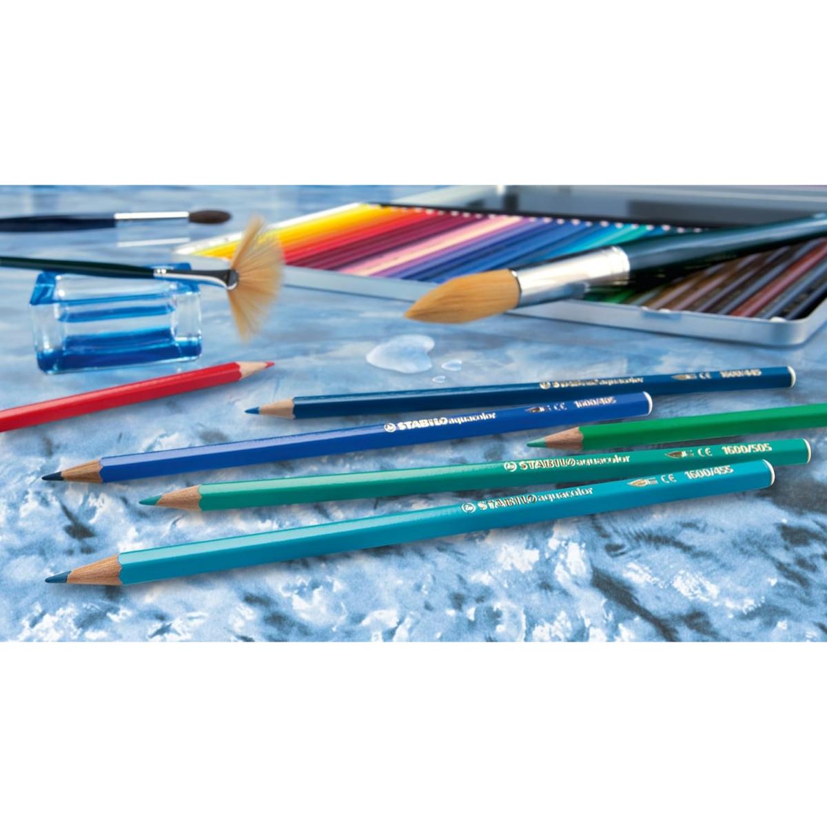 Lápis De Cor Aquarelável Stabilo Aquacolor - 36 Cores