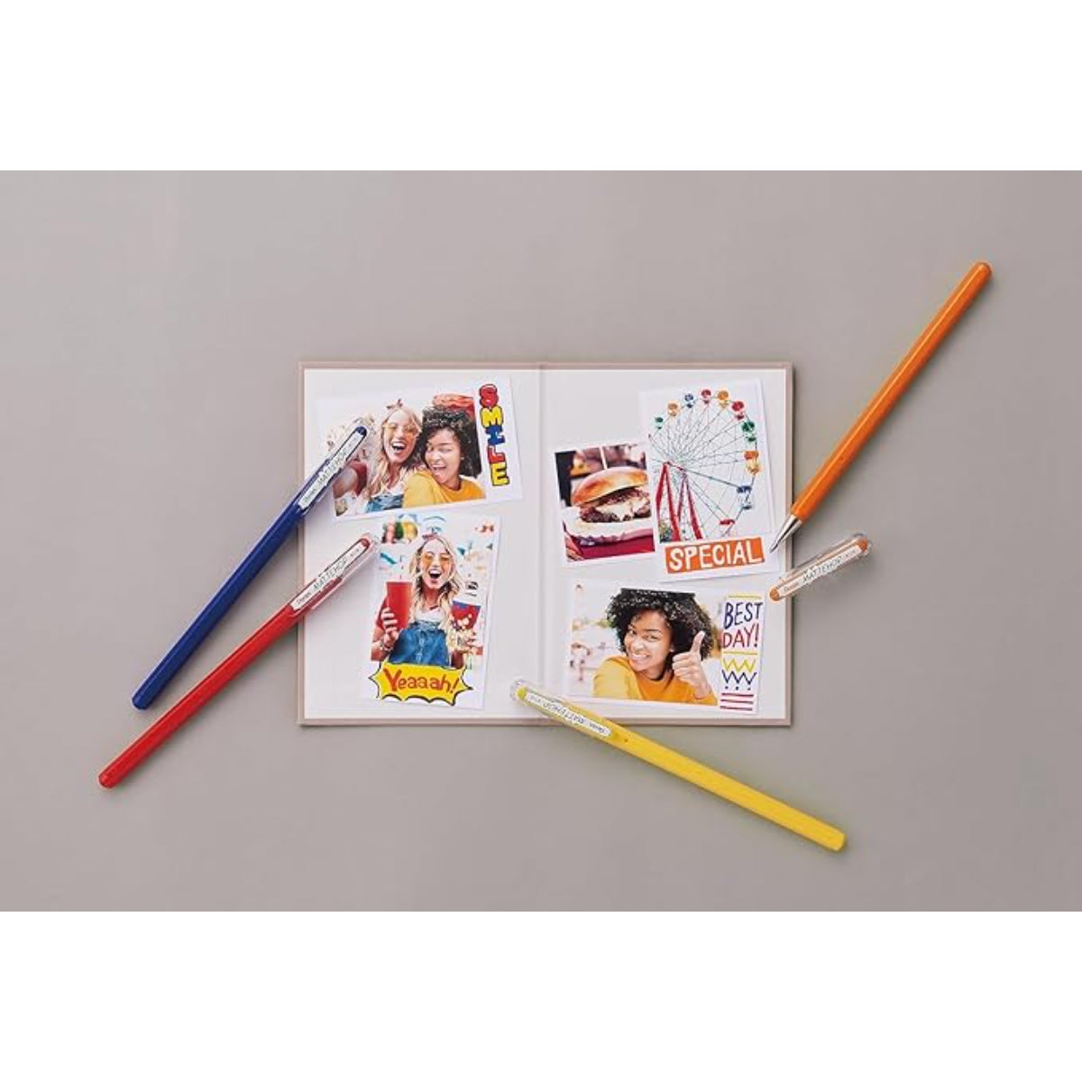 Caneta Gel Pentel Mattehop - Kit com 6 Cores
