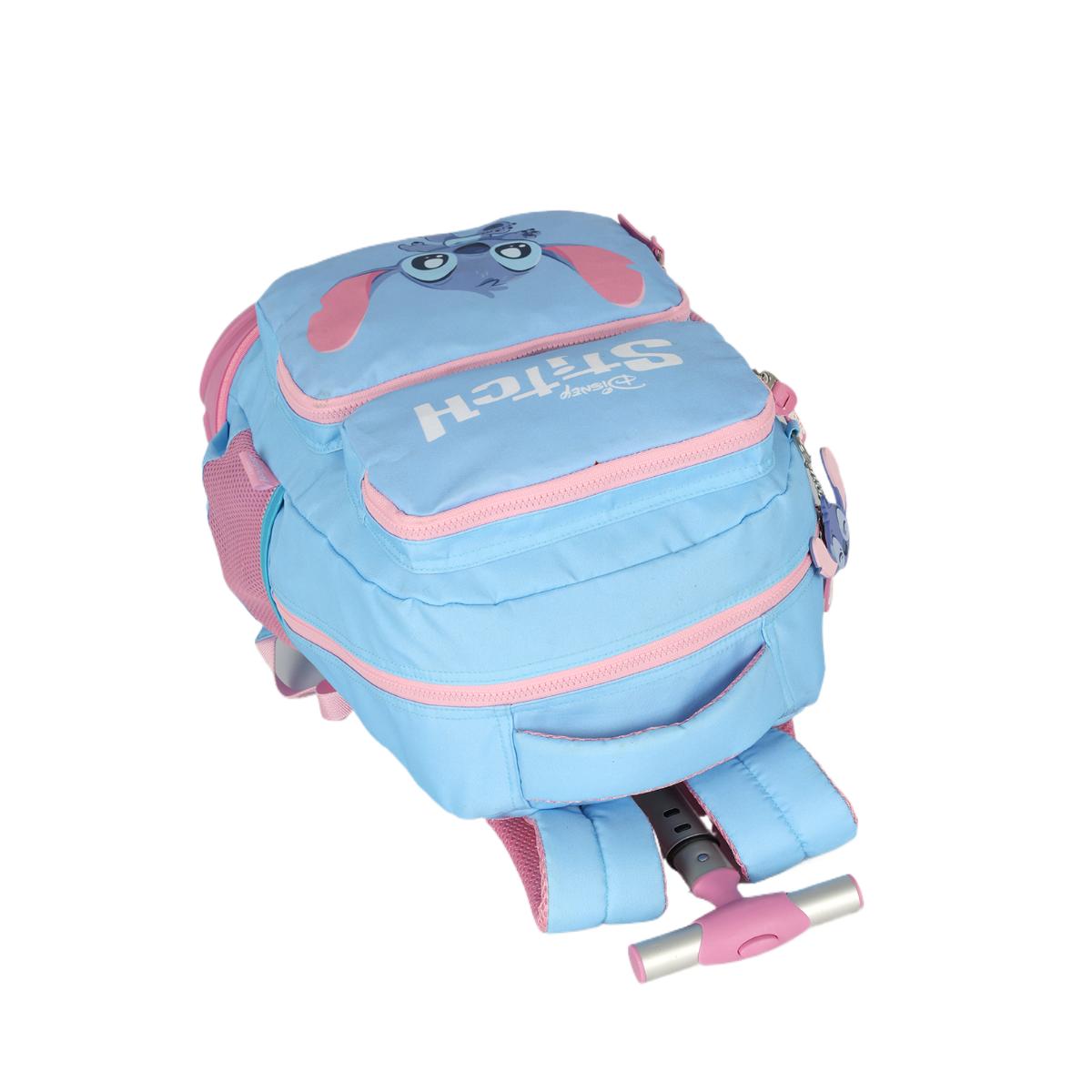 Mochila com Rodas Stitch Baby Blue - MC50042SC