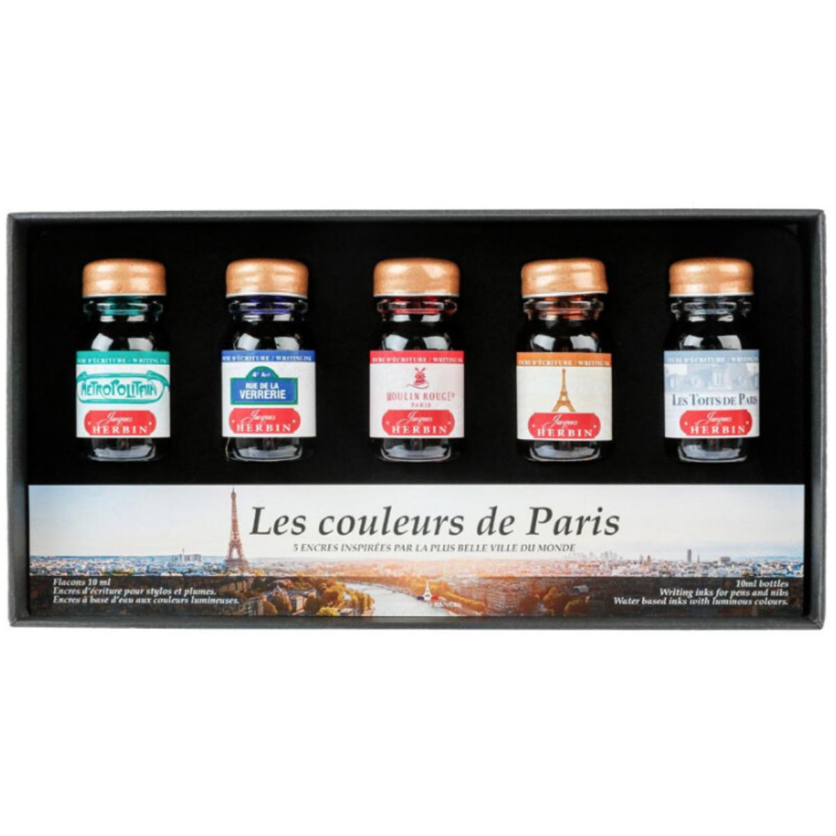 Tinta Para Caneta Tinteiro Herbin Cores de Paris - 5 Cores