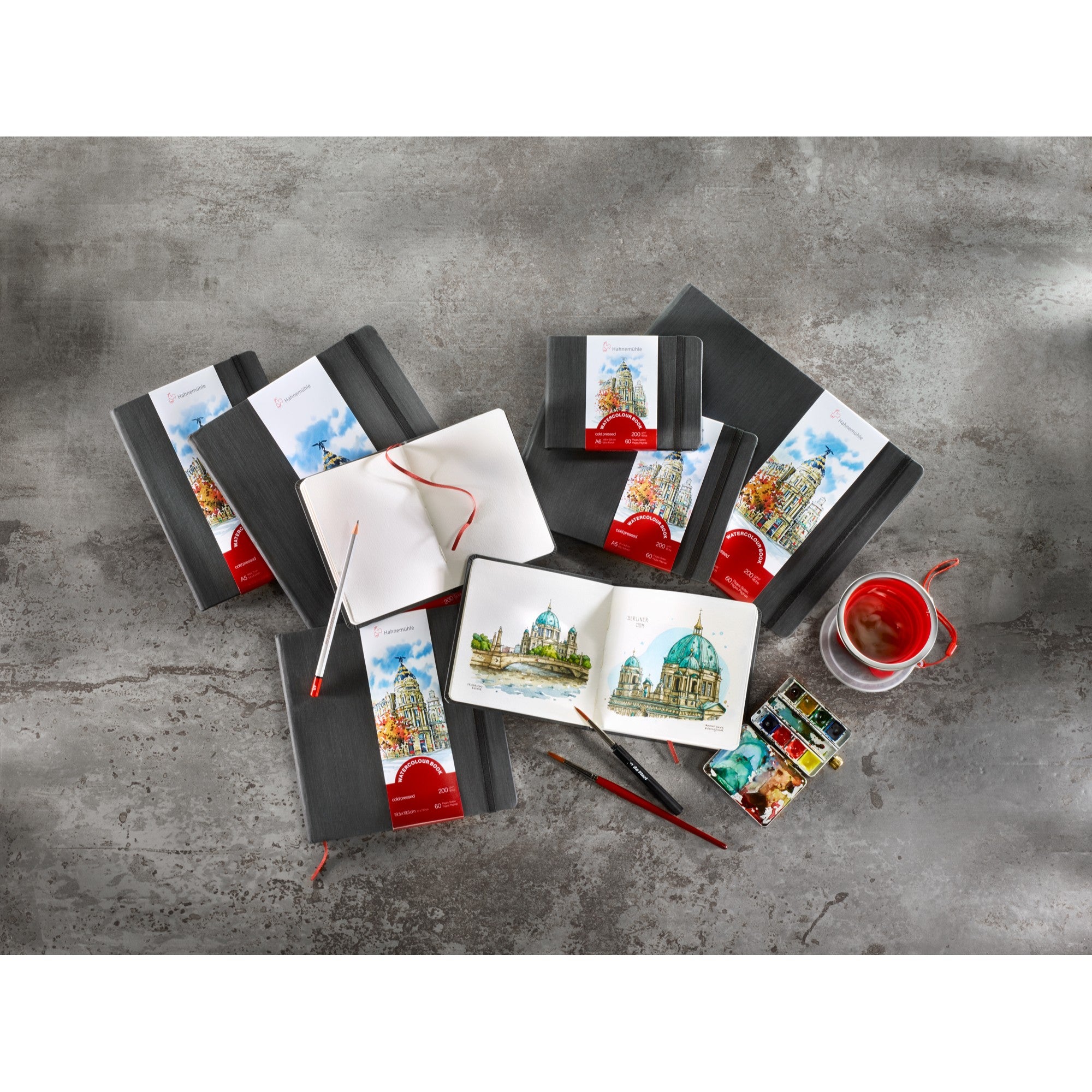 Sketchbook Aquarela Hahnemühle Watercolour Book - 200g/m² - A6 Retrato