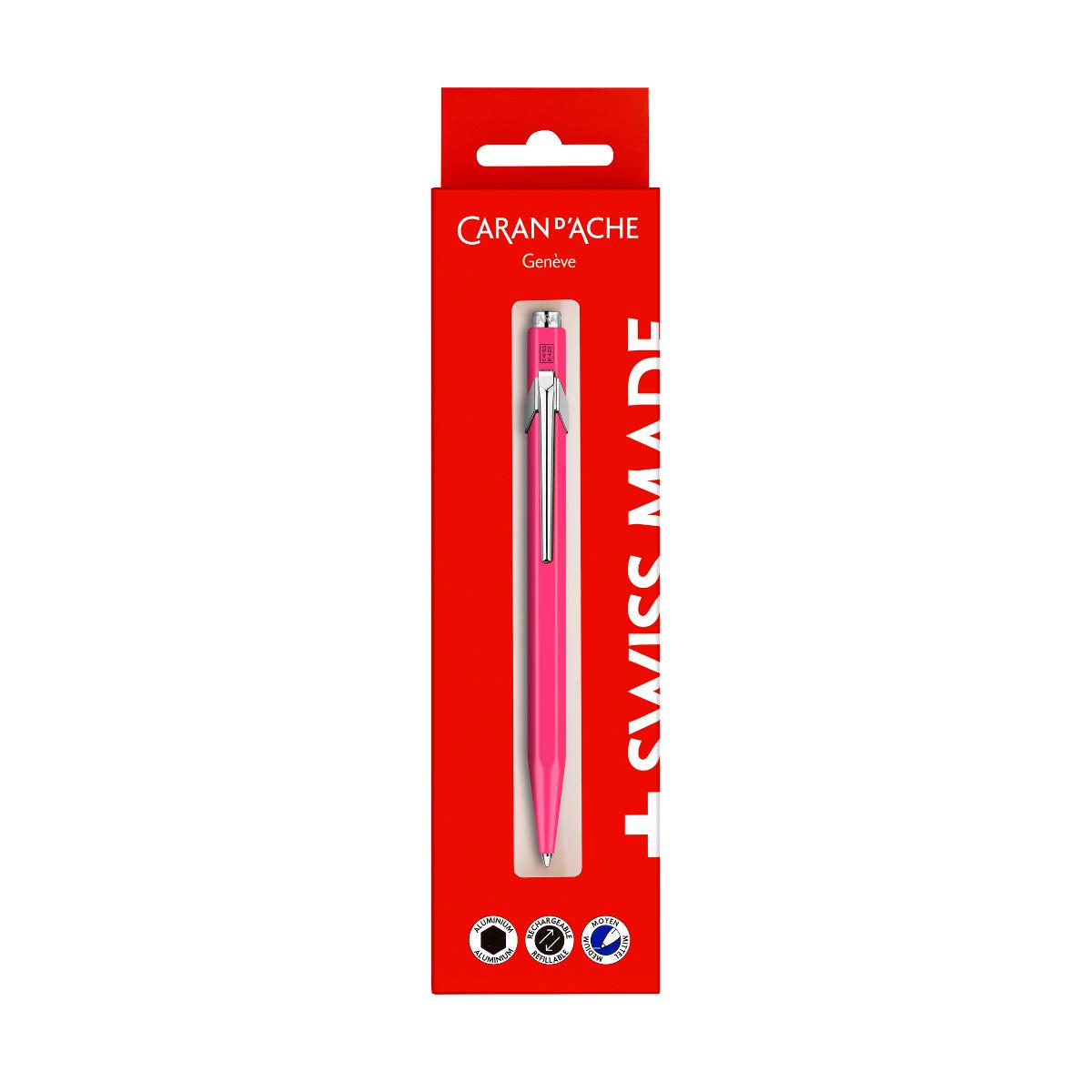 Caneta Caran D´ Ache 849 - Rosa Pink - Esferográfica