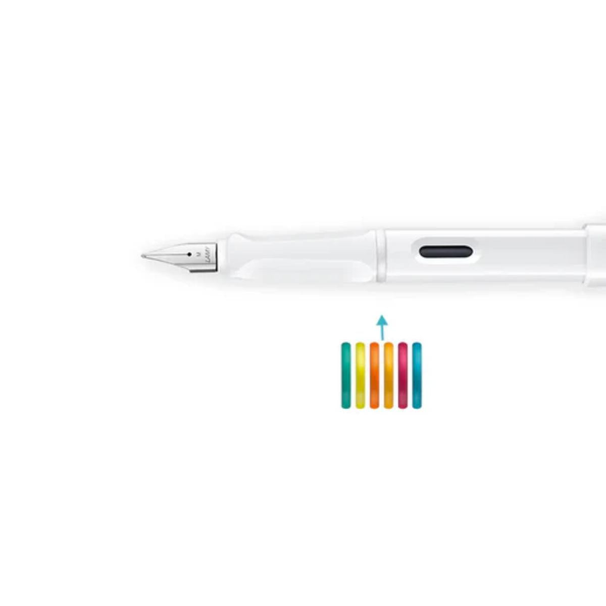 Caneta Tinteiro Lamy Safari - All White Multi - 0B1 - M