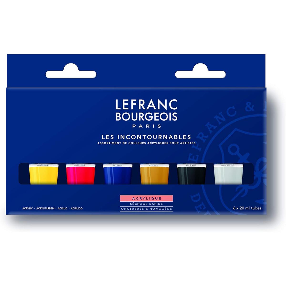 Tinta Acrílica Lefranc & Burgeois Fine - 6 Cores