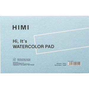 Bloco de Papel Aquarela HIMI 20 Folhas 14x21,6cm – Capa Azul