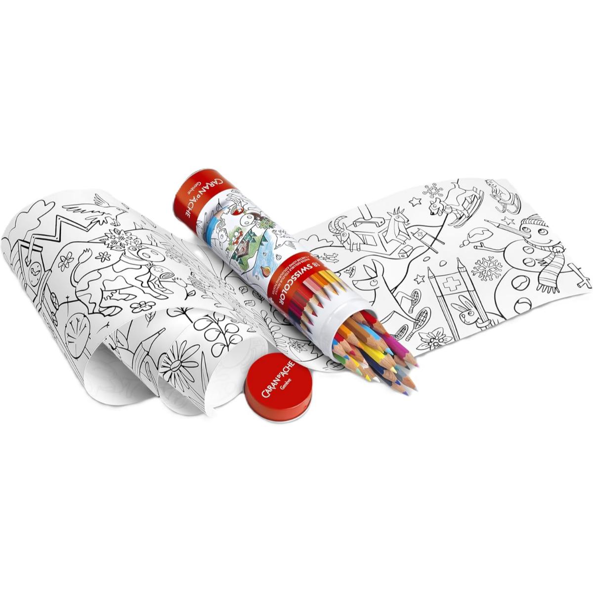 Lápis de Cor Aquarelável Caran D´Ache Swisscolor - 18 Cores Ed Limitada