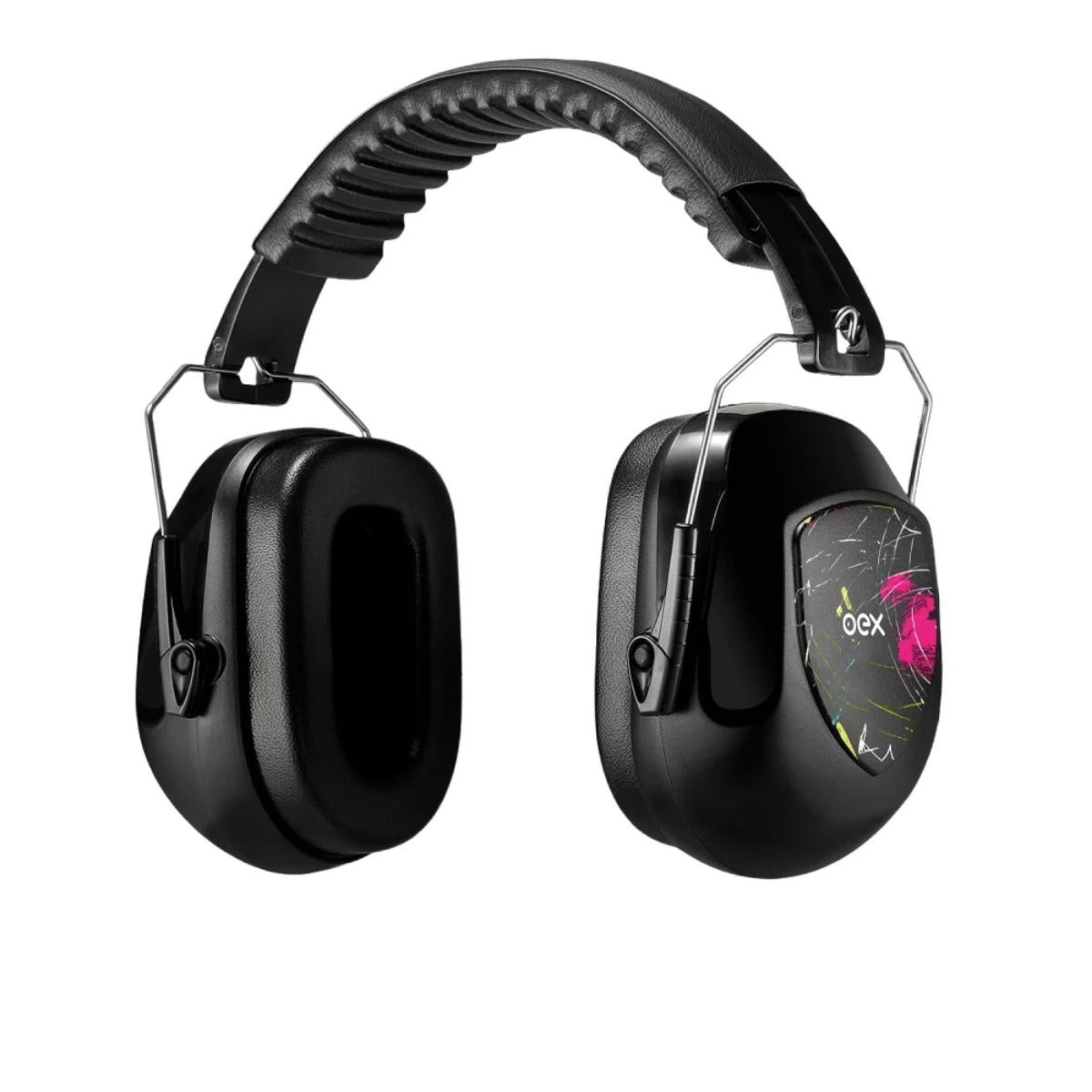 Abafador de Ruido AB200 - Protetor Auditivo Oex Brasil - Black Oex