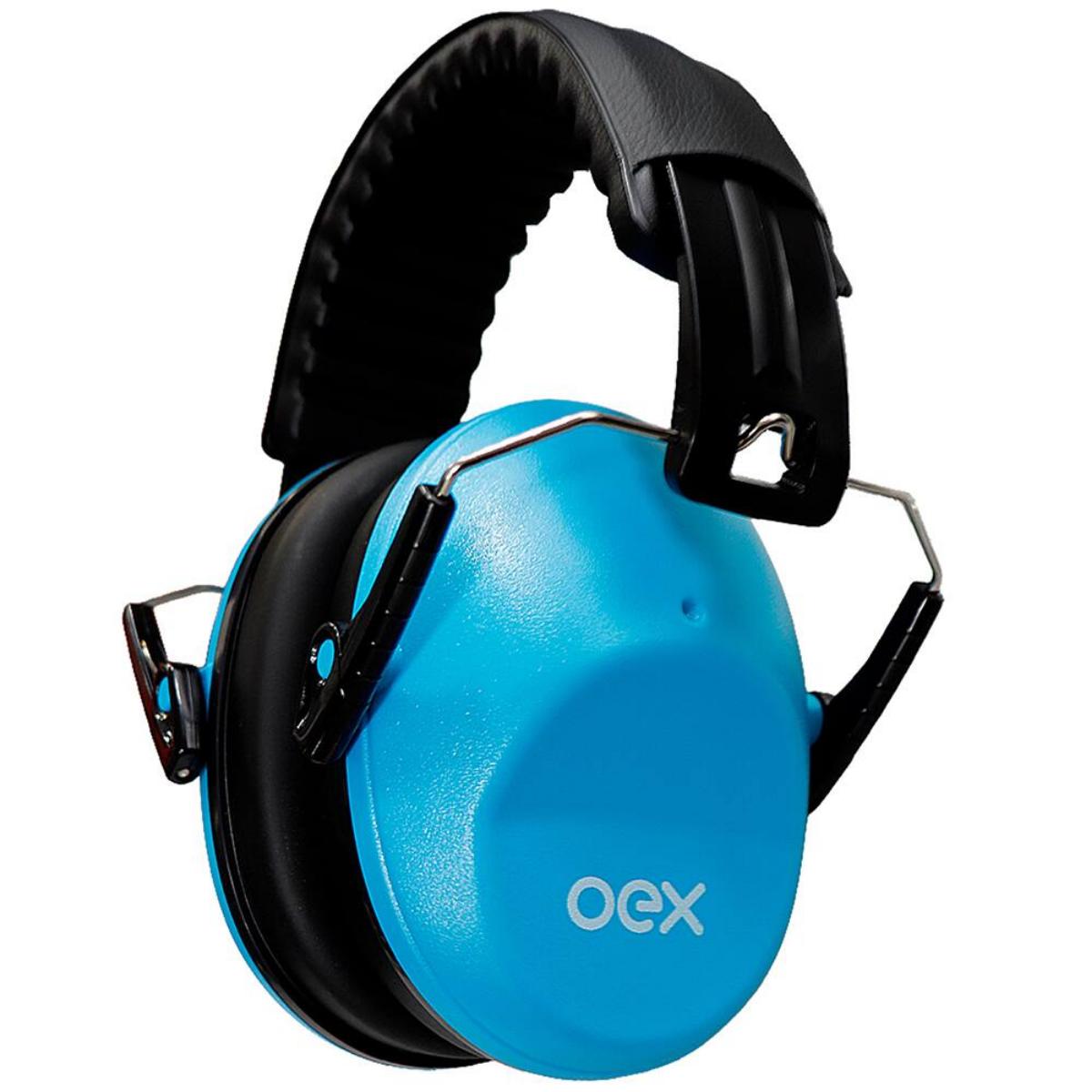 Abafador de Ruido Infantil AB100 - Protetor Auditivo Oex Brasil - Blue Oex