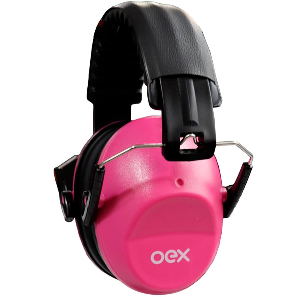 Abafador de Ruido Infantil AB100 - Protetor Auditivo Oex Brasil - Pink Oex