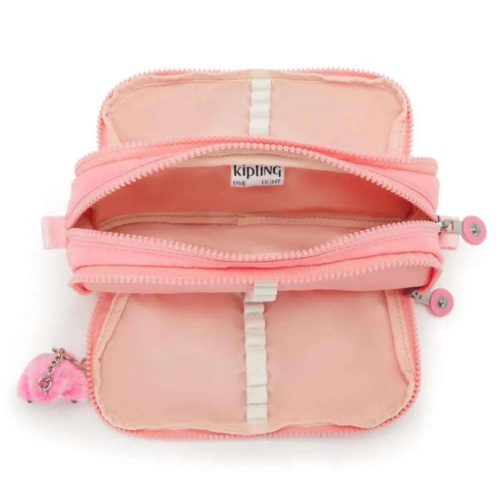 Estojo Kipling Gitroy  - Rosa Coral sea