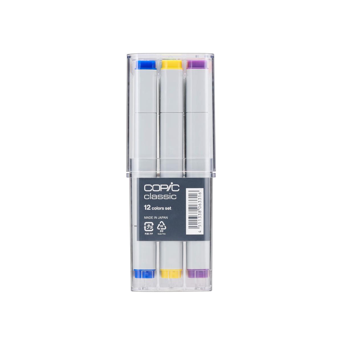 Copic Classic - Estojo com 12 Cores Básicas