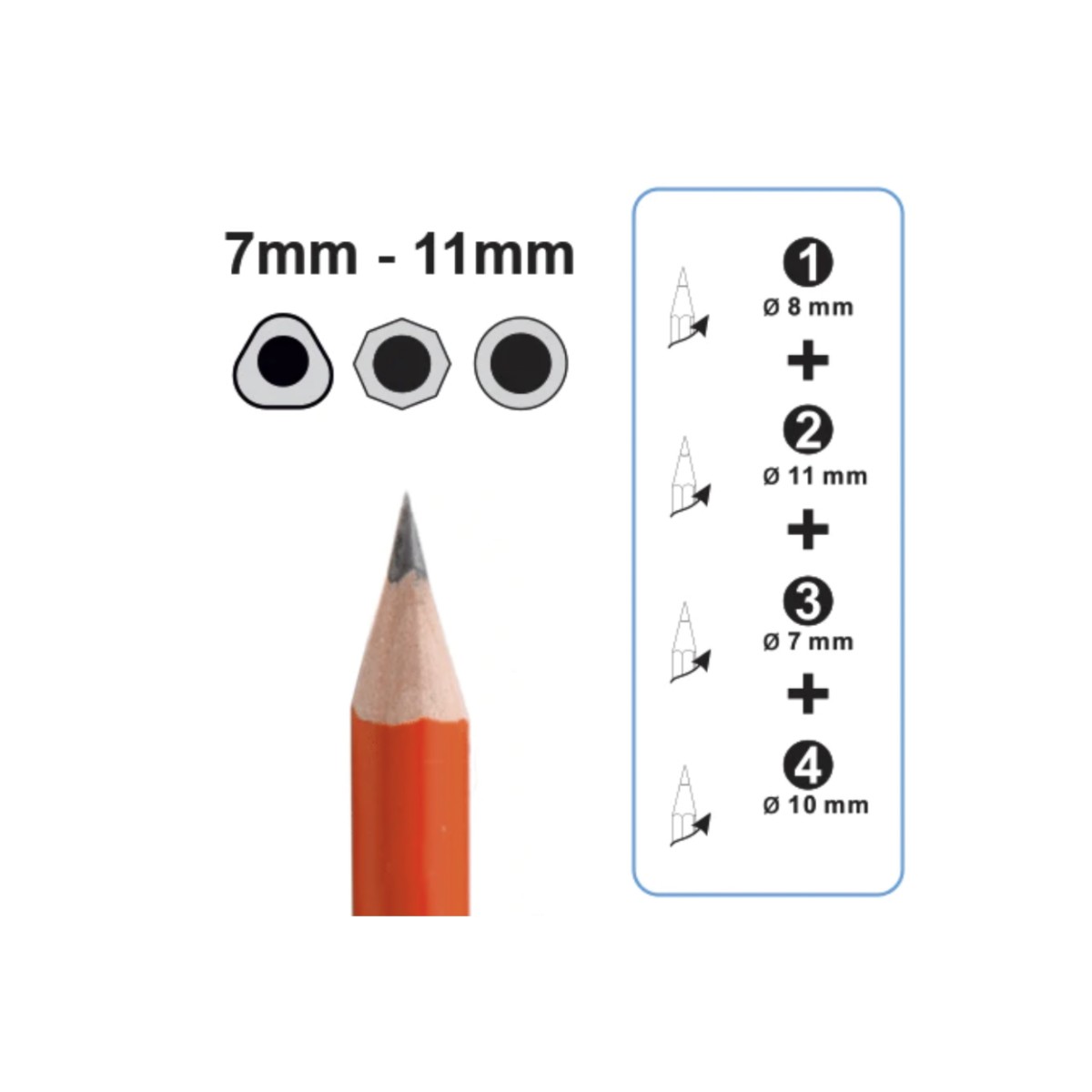 Apontador Profissional Kum 4 em 1 - Black Kum