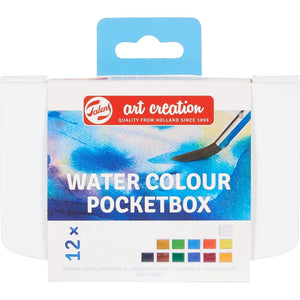 Aquarela Art Creation 12 Cores - Pastilha - Pocket Box