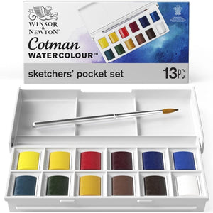 Aquarela Cotman Water Colours - Winsor & Newton - 12 Cores