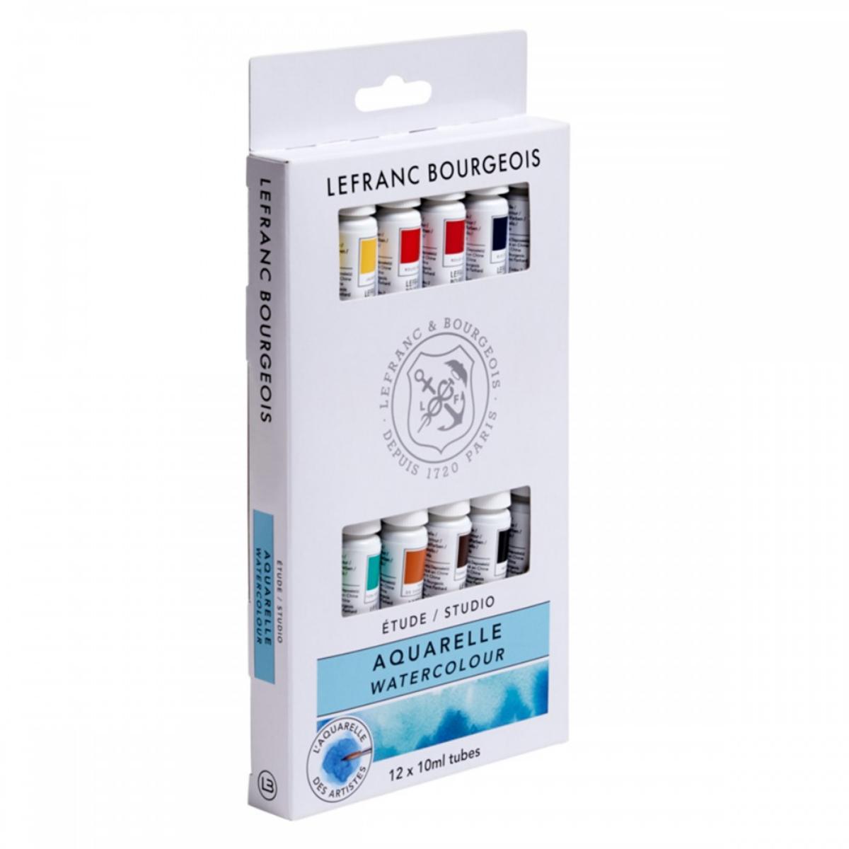 Aquarela em Bisnaga Lefranc & Burgeois Studio - 12 Cores Lefranc & Burgeois