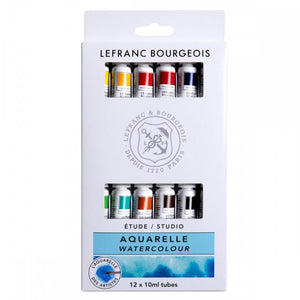 Aquarela em Bisnaga Lefranc & Burgeois Studio - 12 Cores