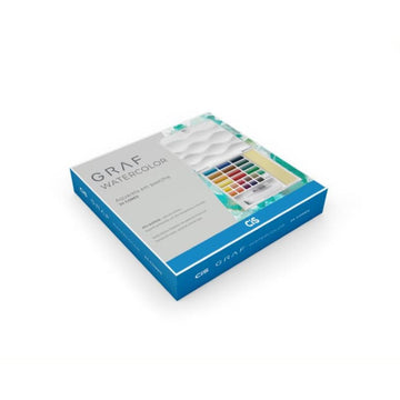 Aquarela em Pastilha Cis Graf Watercolor - 24 Cores Cis Art Graf