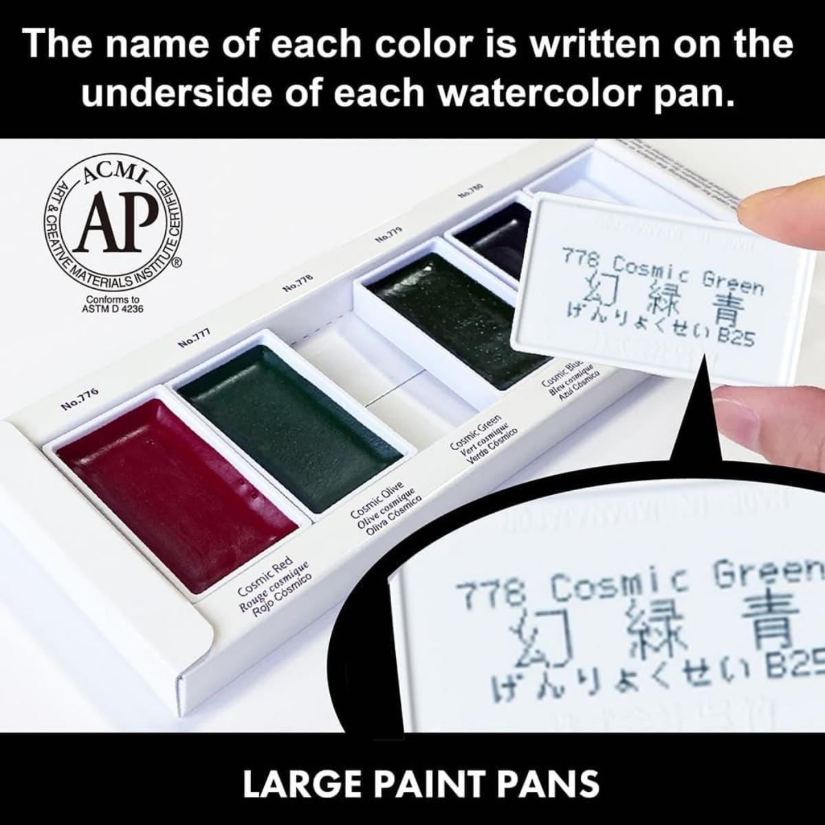 Aquarela Kuretake Gansai Tambi - 5 Cores Granulosas - MC20GN2/5V Kuretake