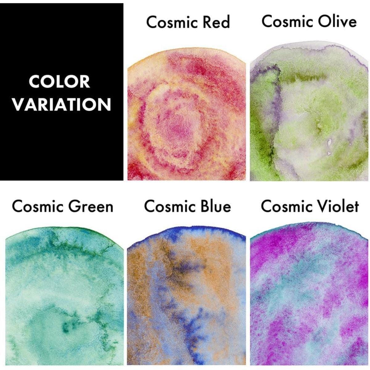 Aquarela Kuretake Gansai Tambi - 5 Cores Granulosas - MC20GN2/5V Kuretake